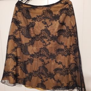 Professional Lace Two-Tone Skirt